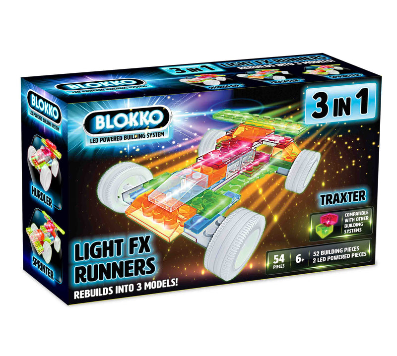 3 In 1 Light Up Race Cars