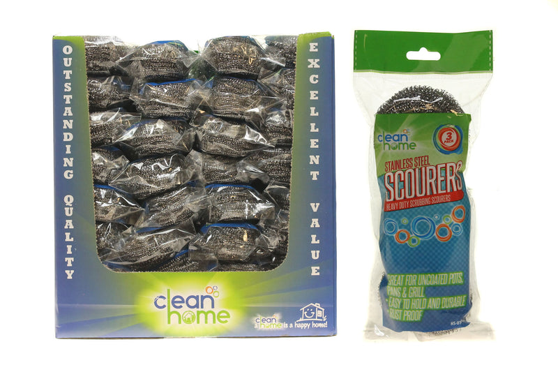 Stainless Steel Scourers 3Pk