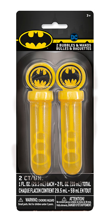 2 Batman Bubbles &  Wands 1Oz