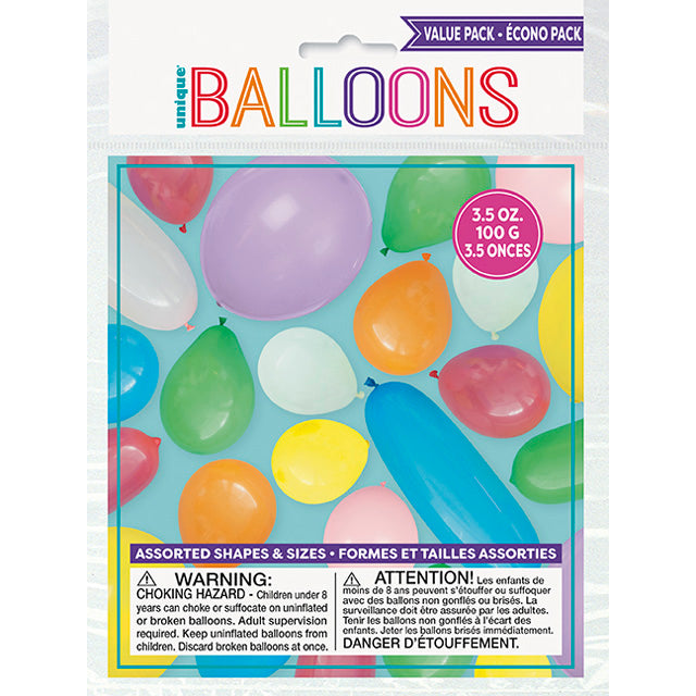 Value Pack Assorted Balloons