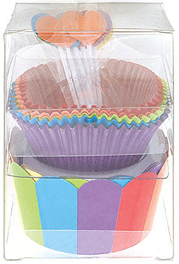 24 Rainbow Deluxe Cupcake Kit