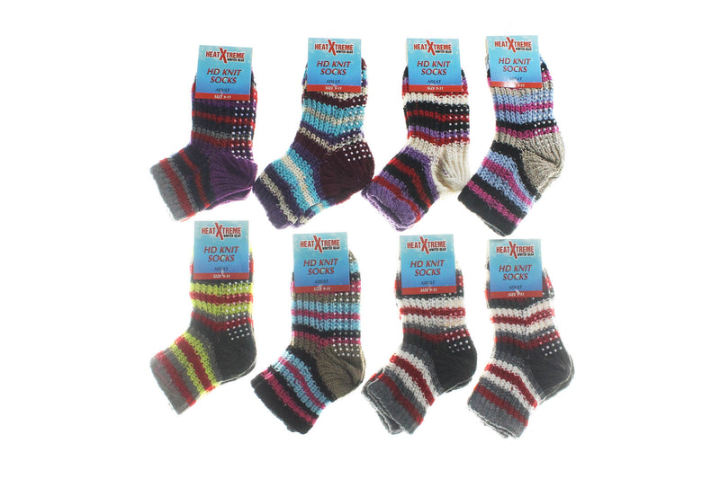 Winter Sock Knit Hd Stripe Adult