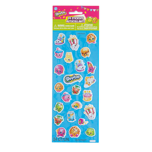 Shopkins Puffy Sticker Sheet