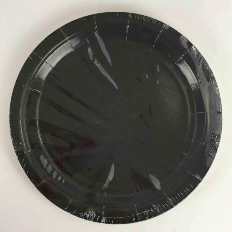 Black Paper Plates Large