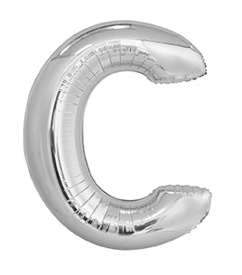 Silver Foil Balloon Letter C