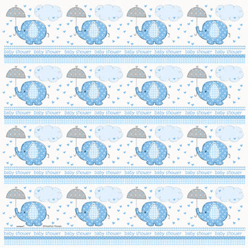 Umbrphants Blue Gift Wrap 30X5