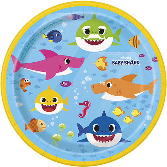 Baby Shark Plates Small