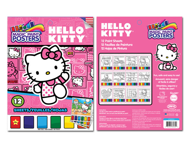 Small Hello Kitty Magic Paint Poster Book