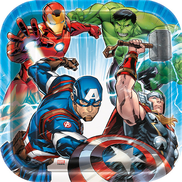 Avengers Square Plates Large