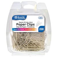 Bazic Silver Paper Clips