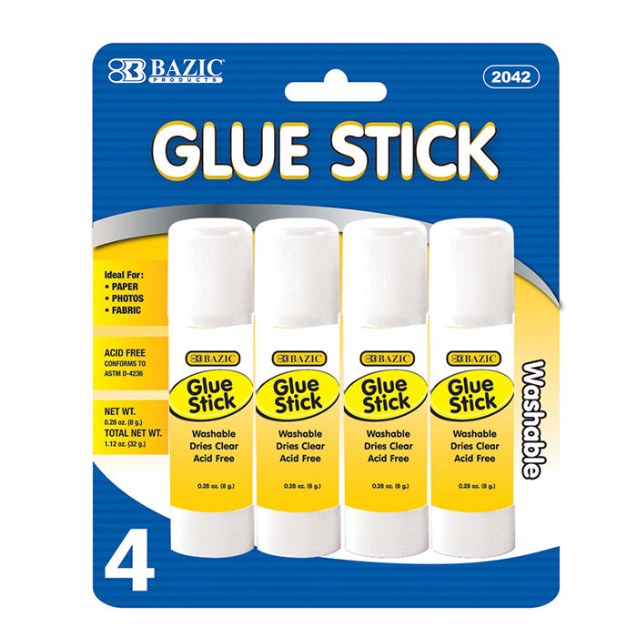 Bazic Small Glue Stick 4 Pack