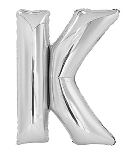 Silver Foil Balloon Letter K