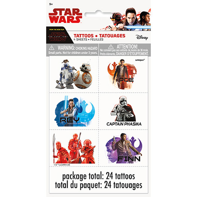 Star Wars 8 Tattoo Sheet