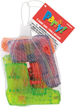 5 Squirt Guns - Net Bag