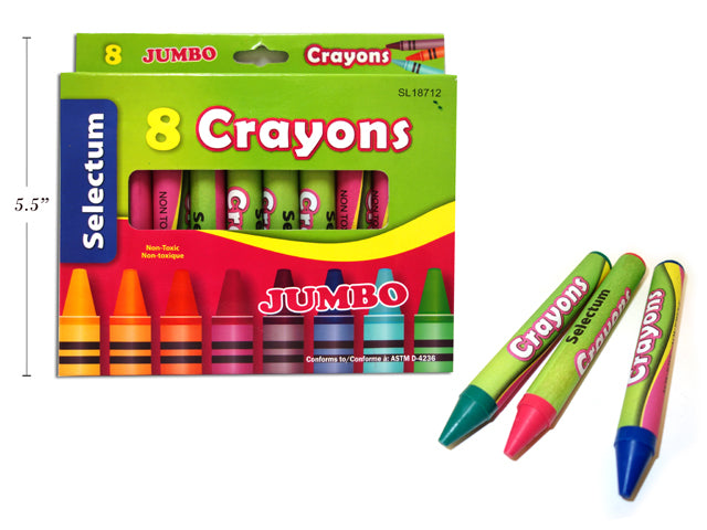 Super Jumbo Crayons 8 Pack