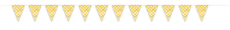 Sunflower Yellow Dots Flag Banner