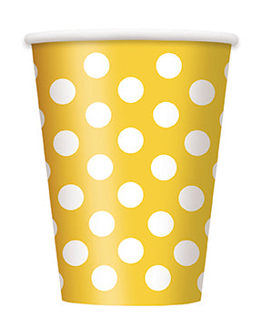 Sunflower Yellow Dots Cups