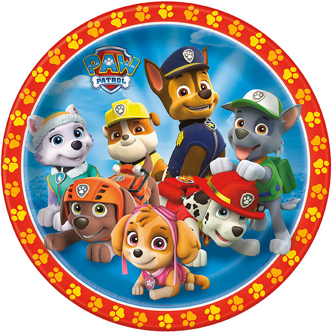 8 Paw Patrol 9" Plt