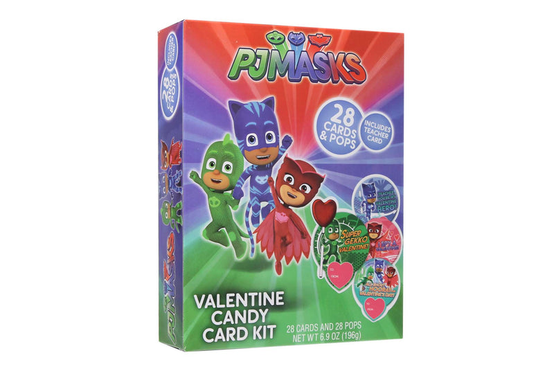 Valentines J Masks Candy Card Kit