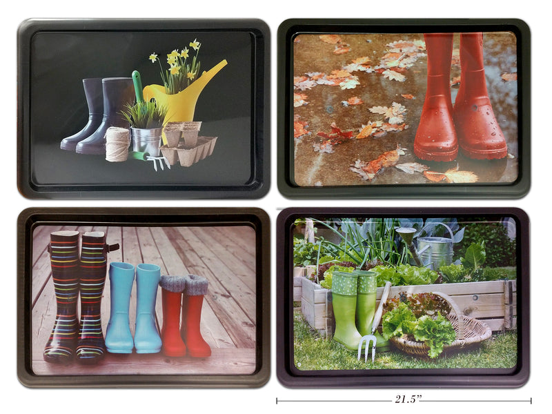 21-1-2In X 15-1-8In Photo Boot Tray. 4 Asst.Styles.