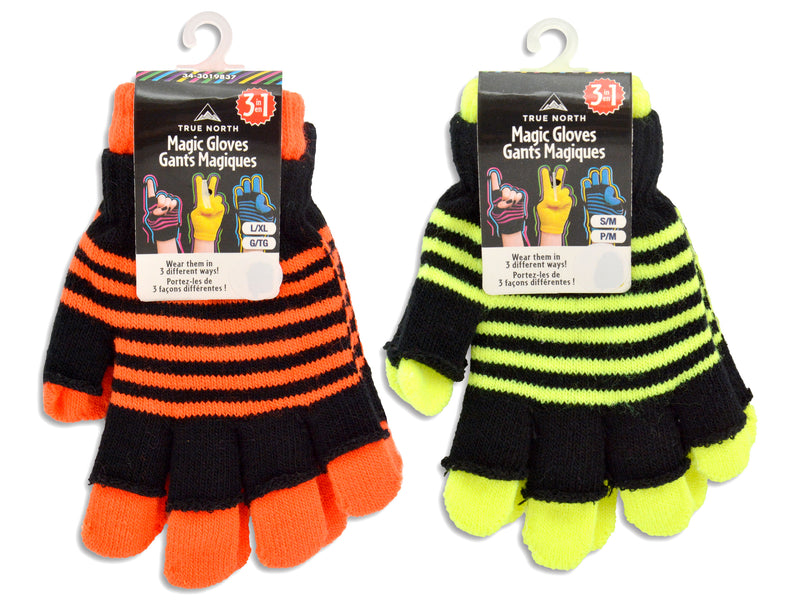 2 Tone Neon Magic Gloves