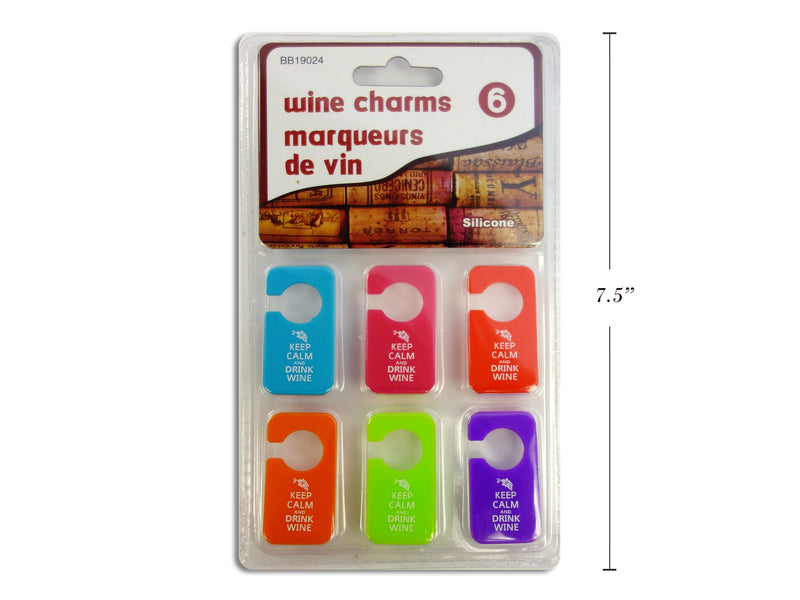 Silicone Wine Charms With Saying