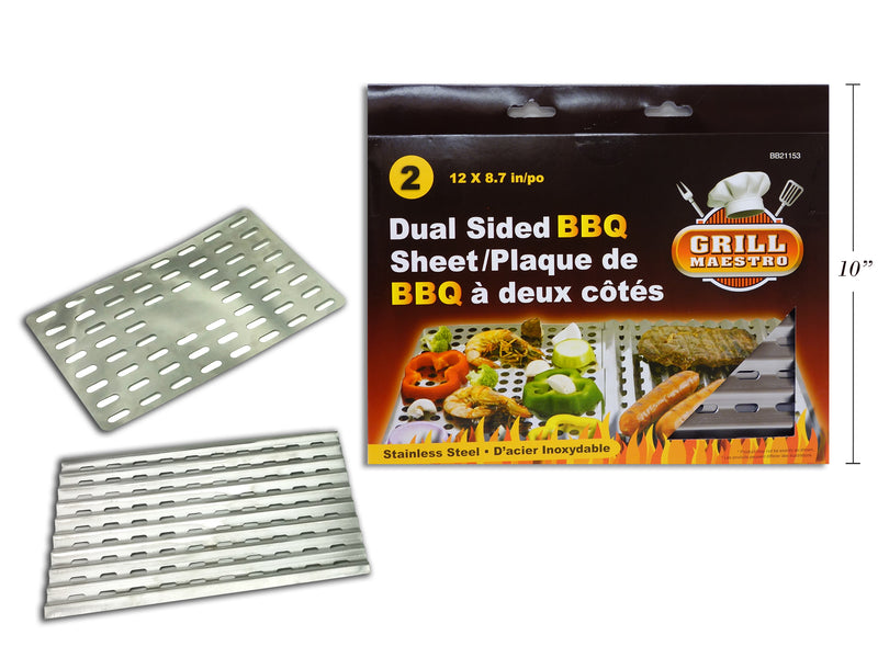 Stainless Steel Dual Sided BBQ Topper Sheet