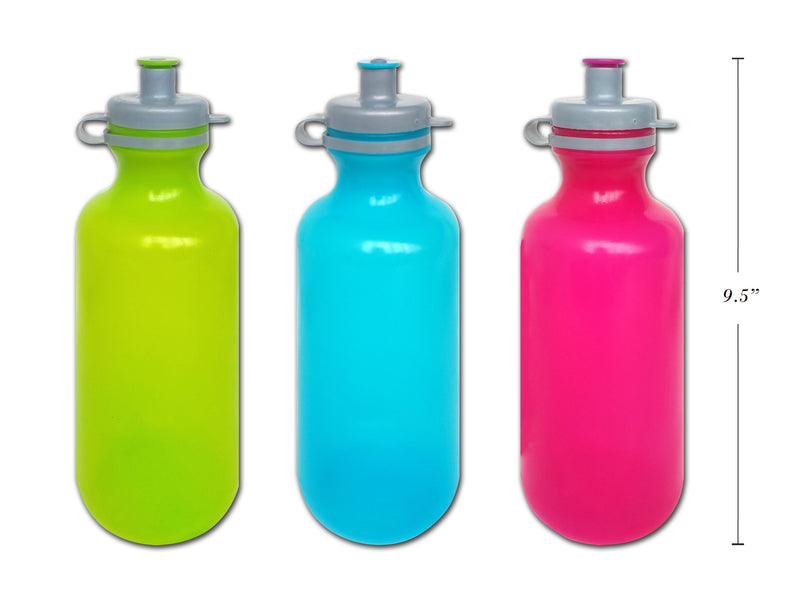 500Ml Sports Water Bottle. 7.75In (H). 4 Asst.Colours.