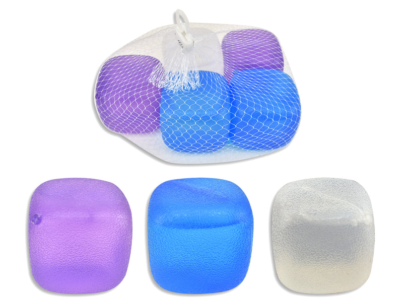 5pk 5.5cm Jumbo Reusable Ice Cubes. Net Bag w/ Cht.