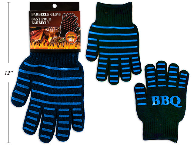 Woven Bbq Glove With Non Slip Strip