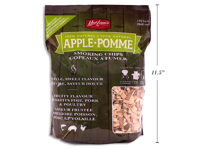 Authentic Apple Flavor BBQ Smoking Chips