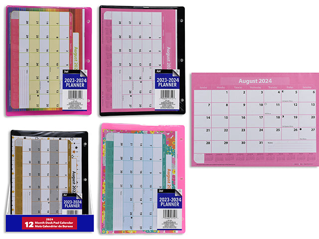 Academic Monthly Desk Planner