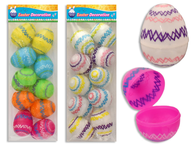 Zig Zag Printed Easter Filler Eggs