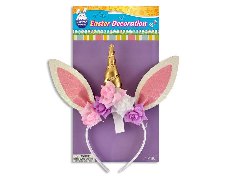 Unicorn Bunny Ear Headband