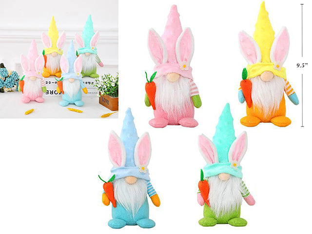 Easter Plush Gnome Holding Carrot