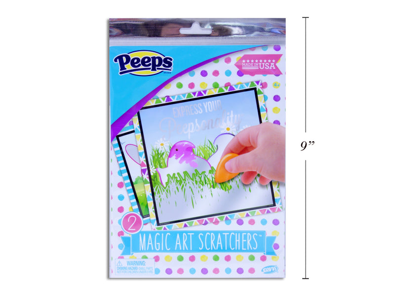 2Pk Peeps Magic Art Scratchers. Polybag W- Insert.