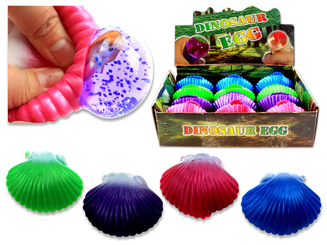 3.25in x 2.5in Sea Shell Squishy Mermaid. 4 Asst.Styles. Cht.