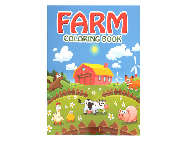 At The Farm Coloring Book 96 Pg