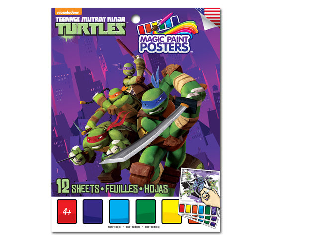 Small Ninja Turtles Paint Poster Book