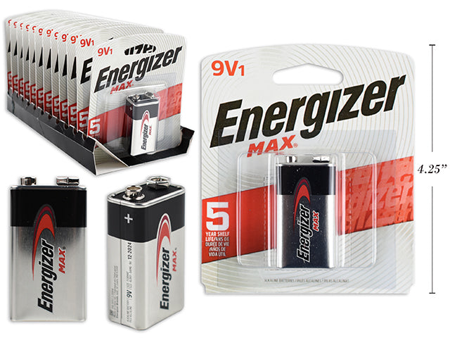 ENERGIZER MAX 9V - 1 PK ALKALINE BATTERY