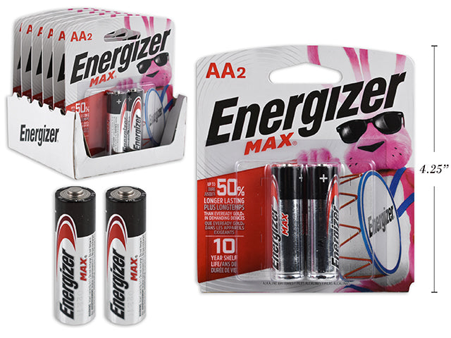 ENERGIZER MAX AA- 2 PK ALKALINE BATTERIES