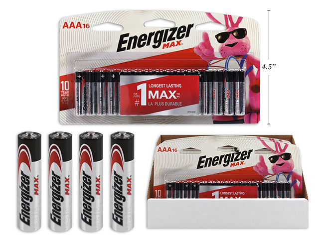 Energizer Max AAA - 16 PK Alkaline Batteries