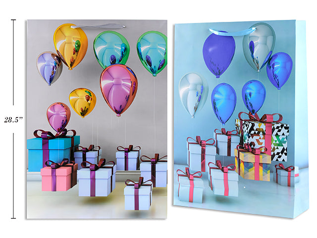 Balloons Xxxl Gift Bag 2Ass 50X72X18Cm 210Gsm