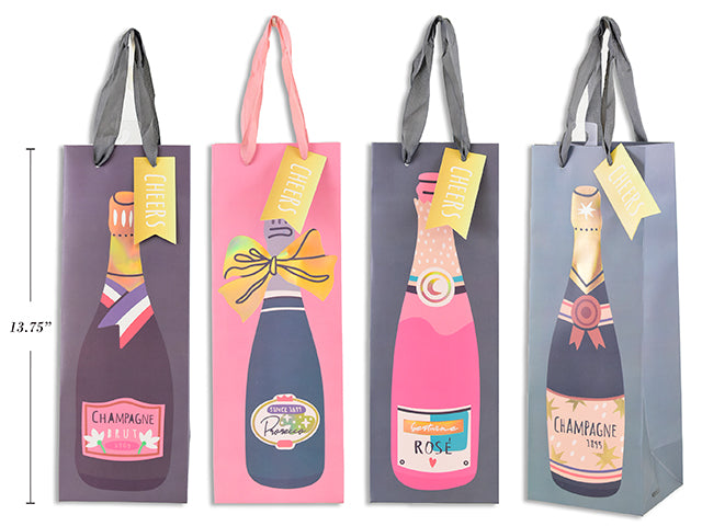 Wine Gift Bag 12.5 X 34.5 X 10 Cm