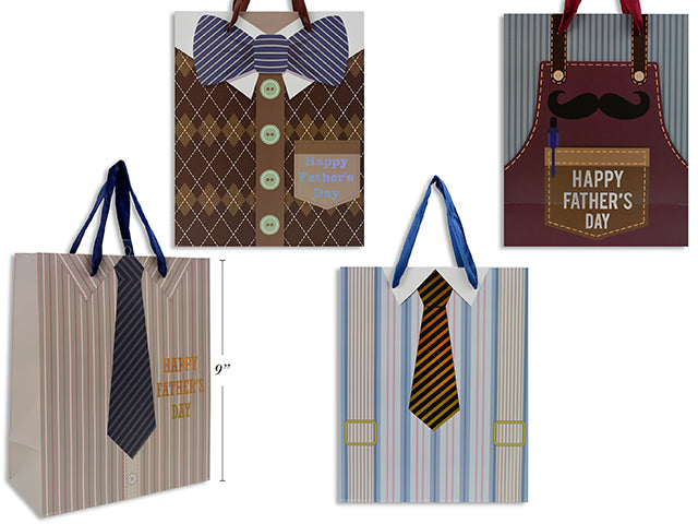 Tuxedo Series Gift Bags S 18X23X10Cm 4 Asst 210 Gsm