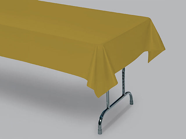 Gold Plastic Table Cover 40"X100' With Core