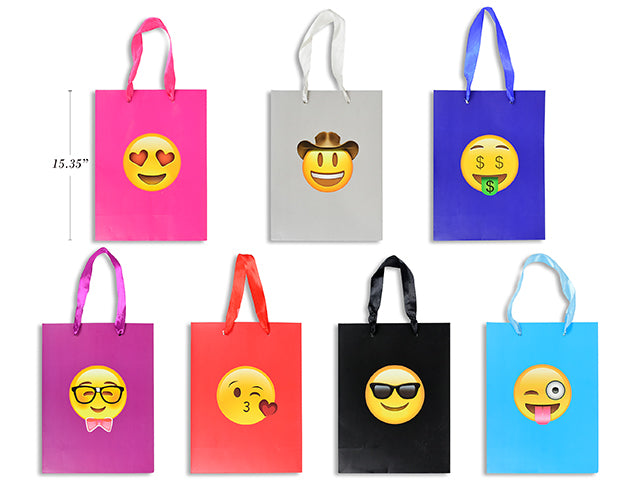 Emojis Series Gift Bag 30X39X12Cm Asst 210 Gsm