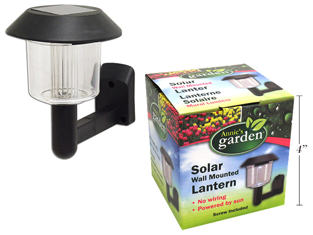 Solar Wall Mounted Lantern With Led