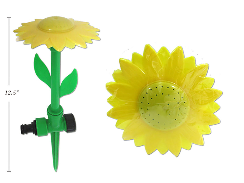 12.5In Flower Sprinkler W-Quick Release Hose Thread& Rubber Ring. Yellow Only. T.O.C.