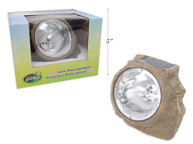 6in (L x 4in (W) Solar4-LED Garden Stone Light. 4in (H). Window Box.